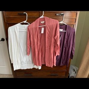 Bundle of NWT LOFT cardigans